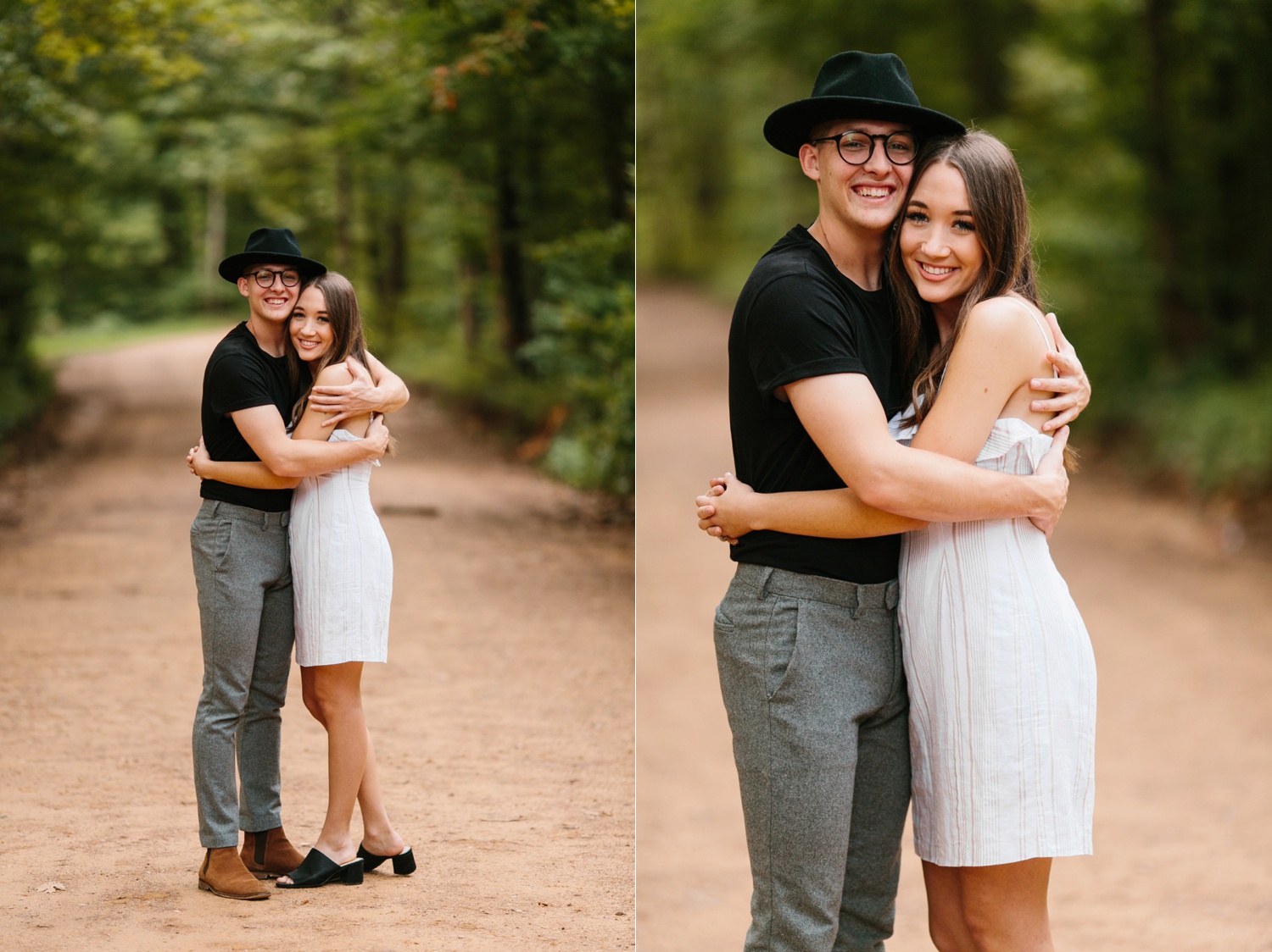 Annie + Max | cozy coffee shop, dowtown Fort Smith, Hawksbill Crag stylish engagement session in the Ozark National Forest by Destination Wedding Photographer Rachel Meagan Photography | 123