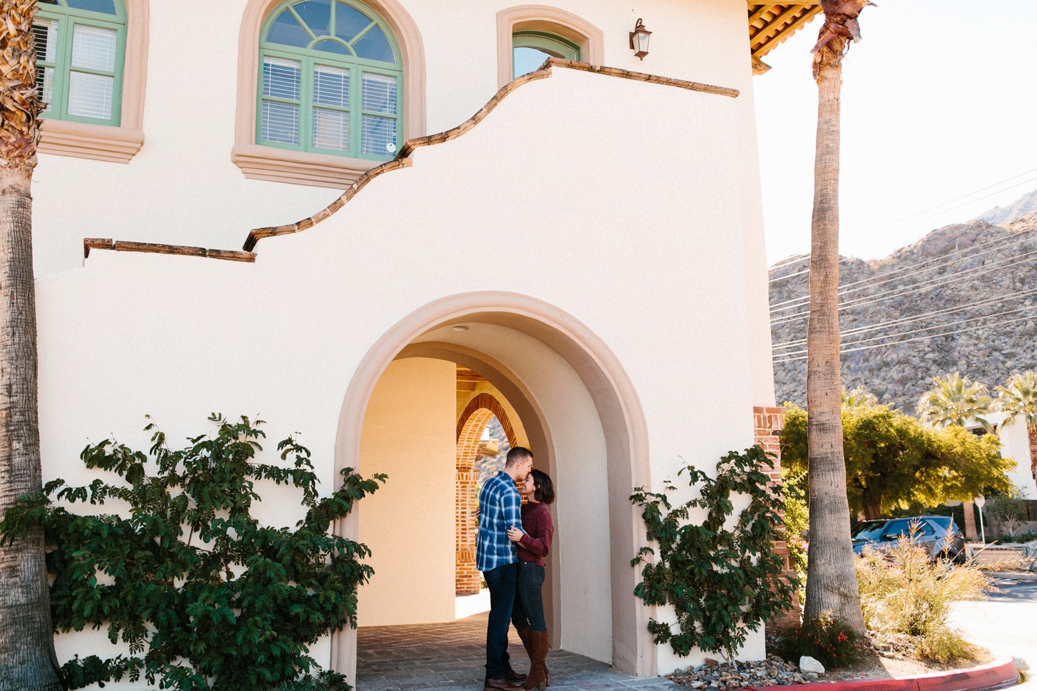 Jaclyn + Tyler | a stylish, adventurous palm springs and joshua tree engagement session by destination wedding photographer Rachel Meagan Photography | 001