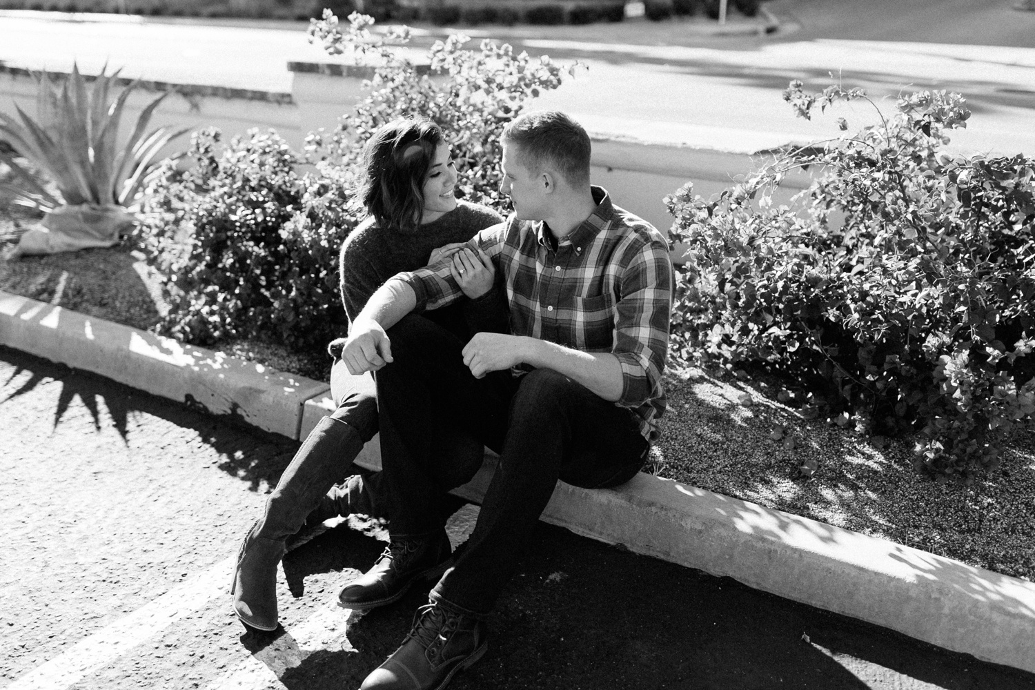 Jaclyn + Tyler | a stylish, adventurous palm springs and joshua tree engagement session by destination wedding photographer Rachel Meagan Photography | 007