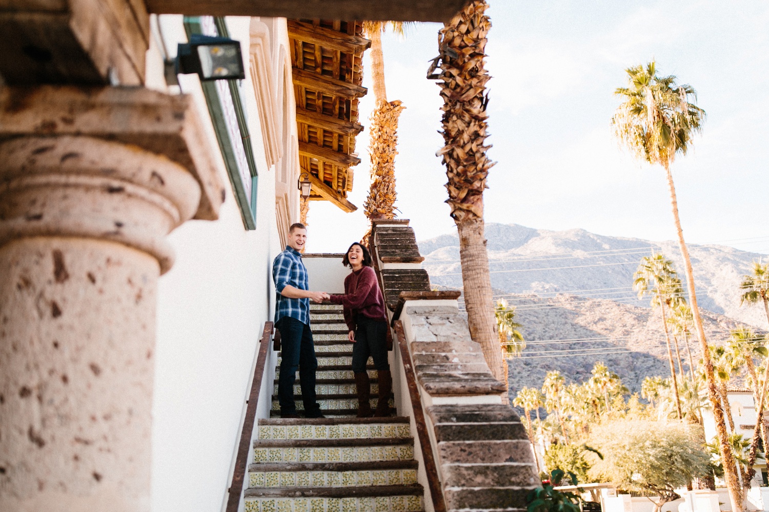 Jaclyn + Tyler | a stylish, adventurous palm springs and joshua tree engagement session by destination wedding photographer Rachel Meagan Photography | 018