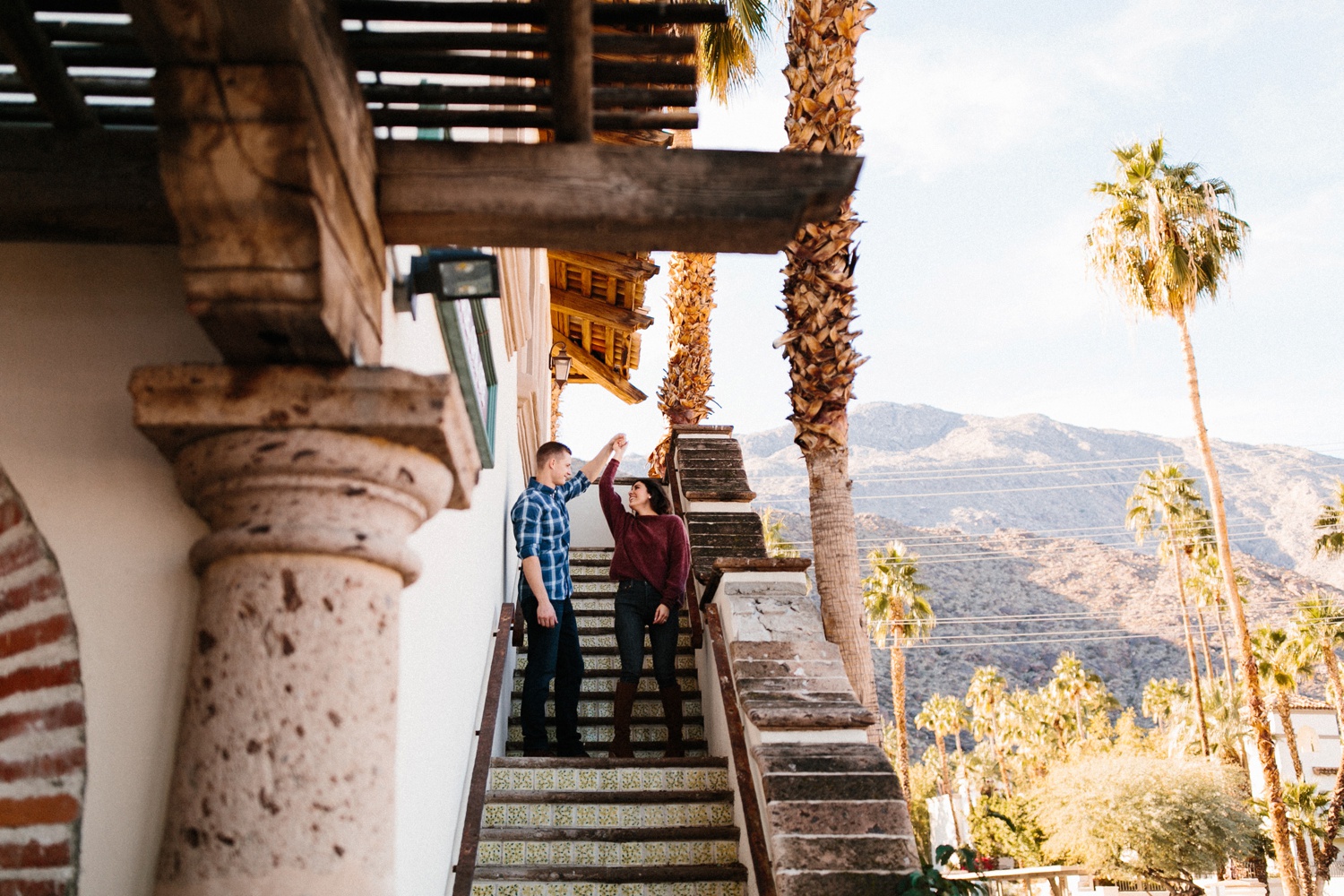 Jaclyn + Tyler | a stylish, adventurous palm springs and joshua tree engagement session by destination wedding photographer Rachel Meagan Photography | 019