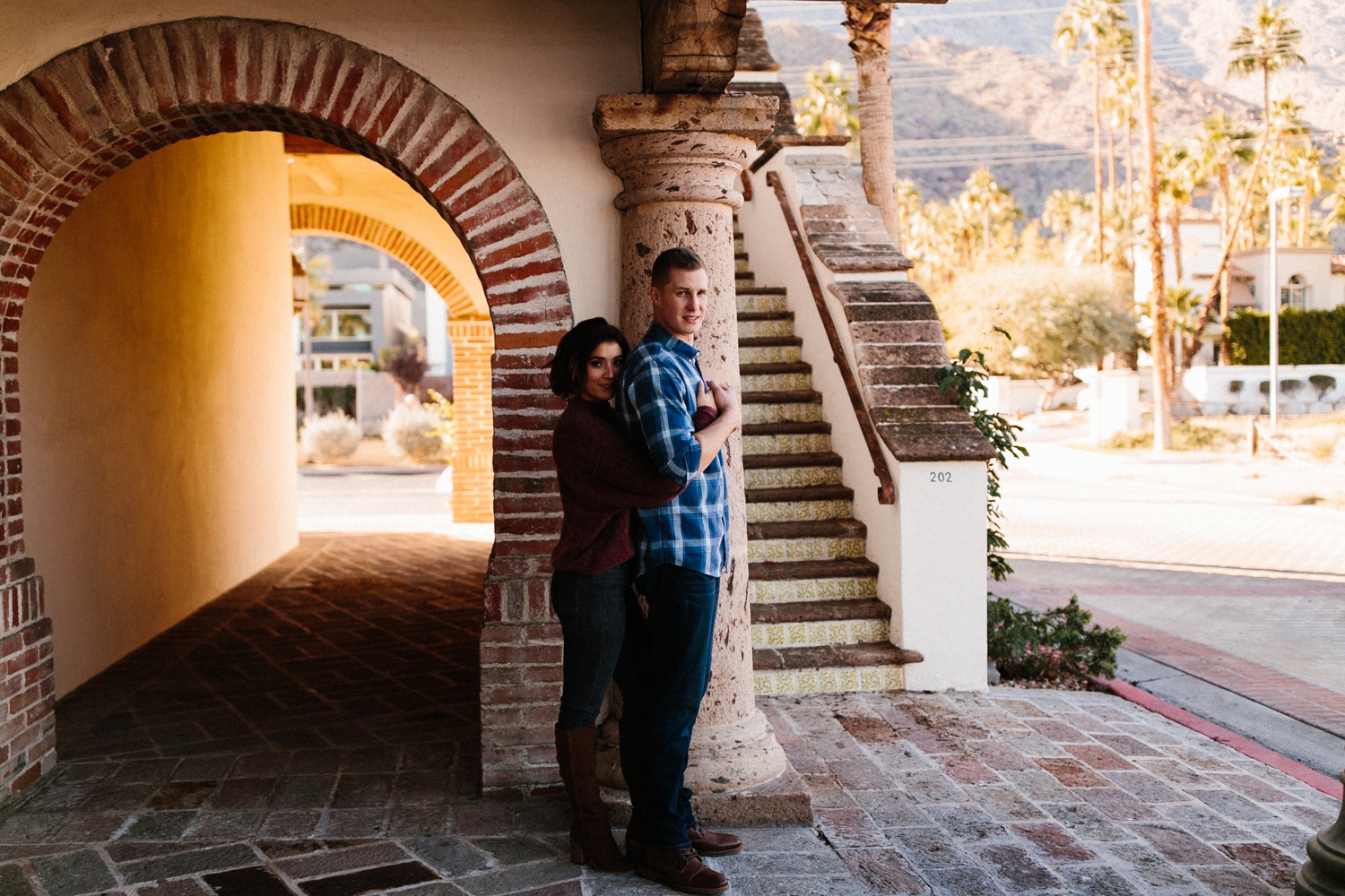 Jaclyn + Tyler | a stylish, adventurous palm springs and joshua tree engagement session by destination wedding photographer Rachel Meagan Photography | 027