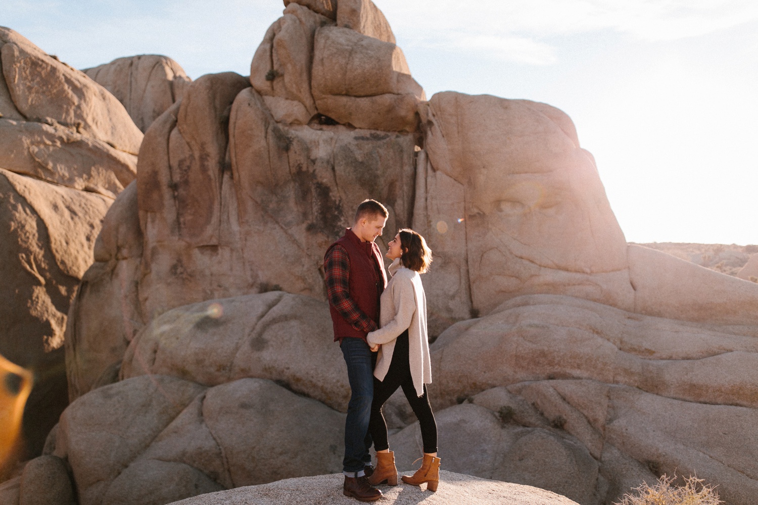 Jaclyn + Tyler | a stylish, adventurous palm springs and joshua tree engagement session by destination wedding photographer Rachel Meagan Photography | 033