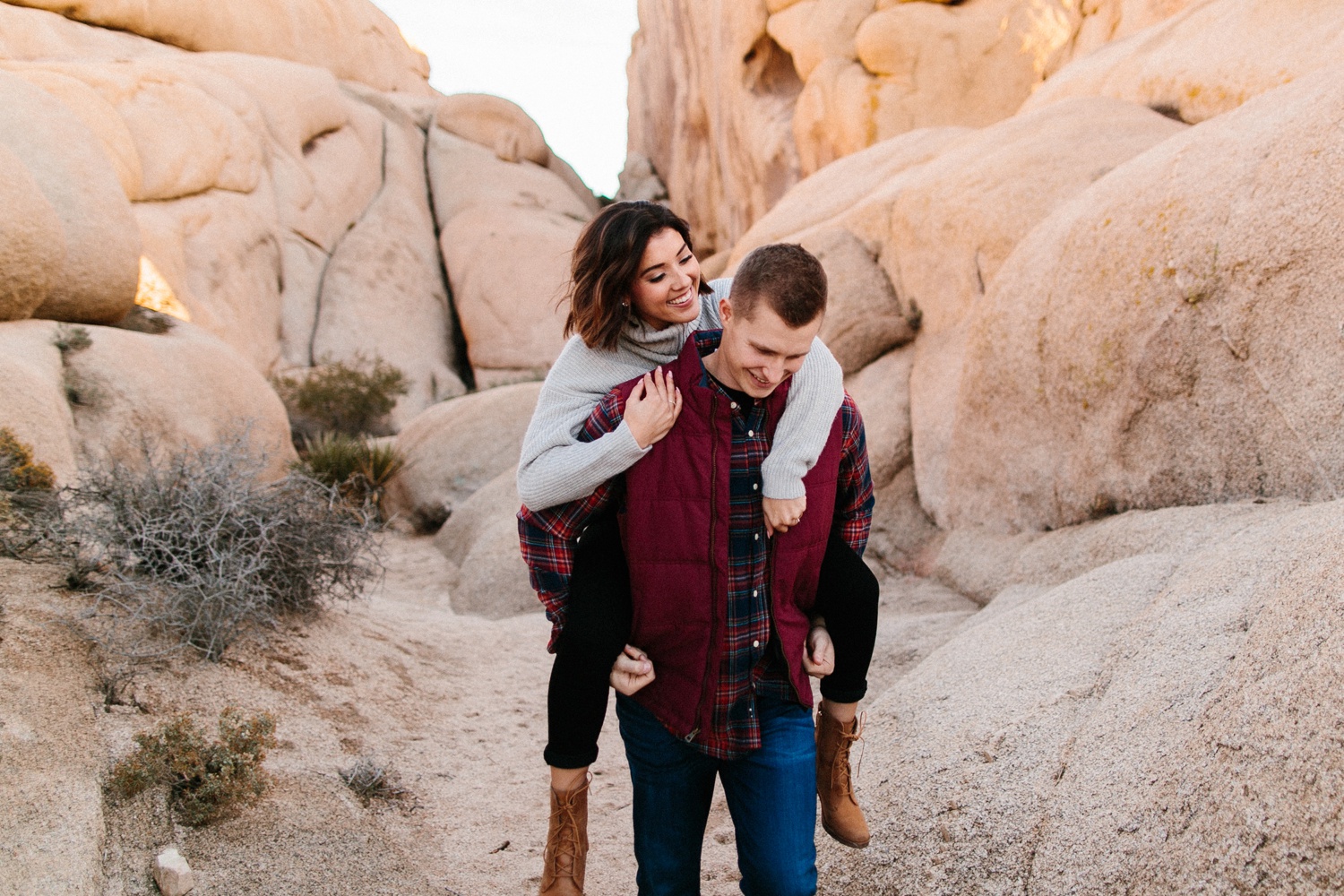 Jaclyn + Tyler | a stylish, adventurous palm springs and joshua tree engagement session by destination wedding photographer Rachel Meagan Photography | 048
