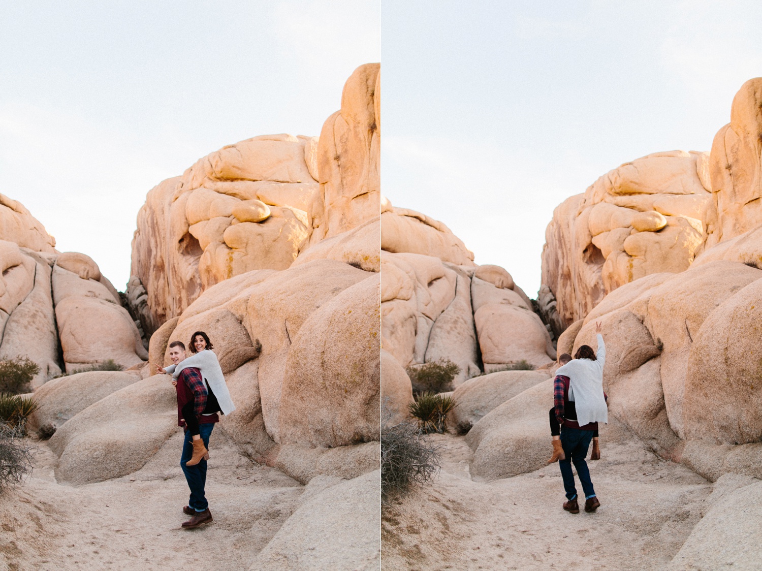 Jaclyn + Tyler | a stylish, adventurous palm springs and joshua tree engagement session by destination wedding photographer Rachel Meagan Photography | 050