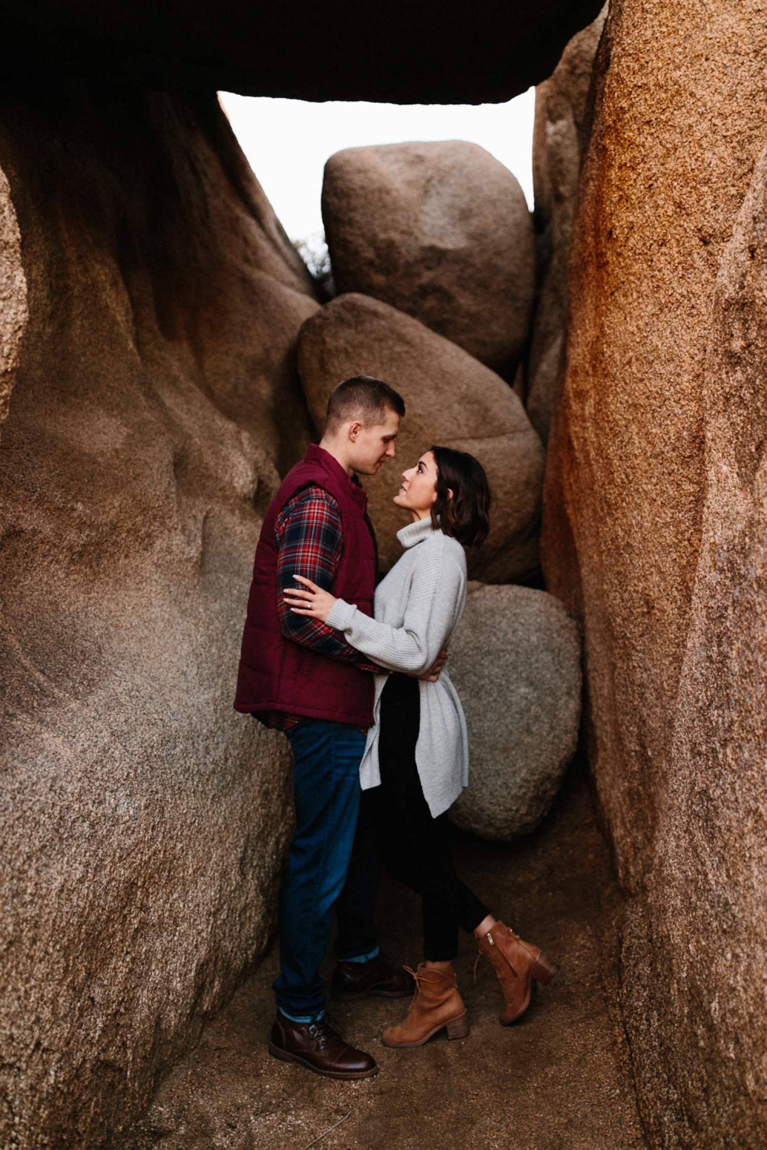 Jaclyn + Tyler | a stylish, adventurous palm springs and joshua tree engagement session by destination wedding photographer Rachel Meagan Photography | 062