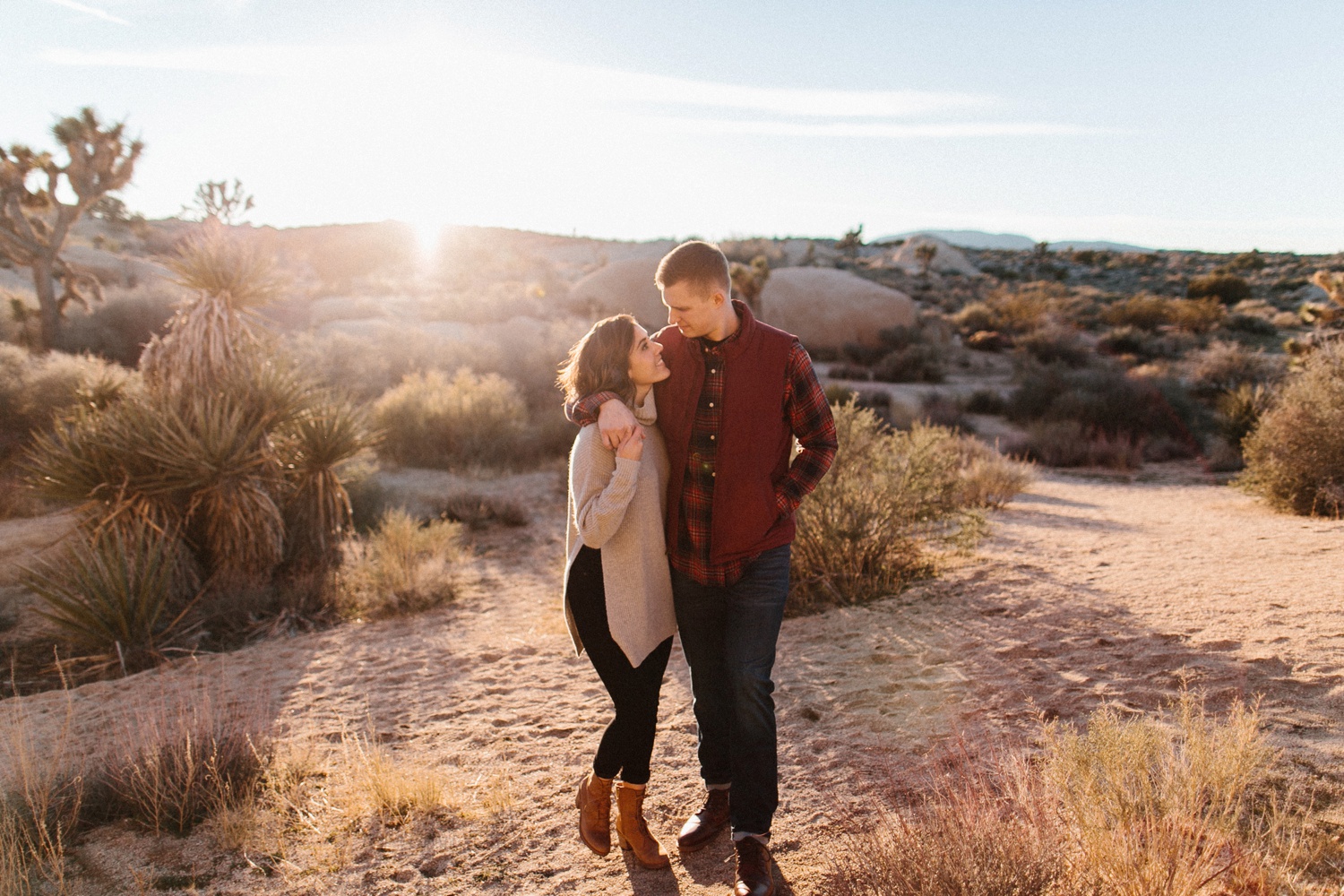 Jaclyn + Tyler | a stylish, adventurous palm springs and joshua tree engagement session by destination wedding photographer Rachel Meagan Photography | 073