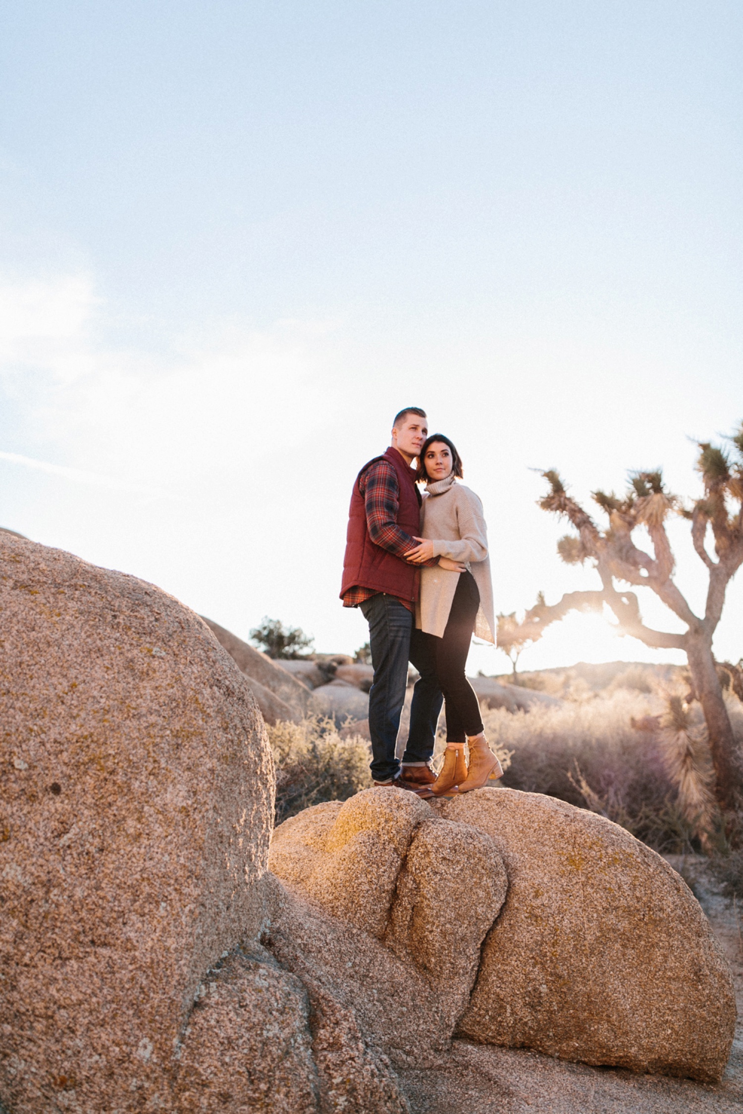 Jaclyn + Tyler | a stylish, adventurous palm springs and joshua tree engagement session by destination wedding photographer Rachel Meagan Photography | 078
