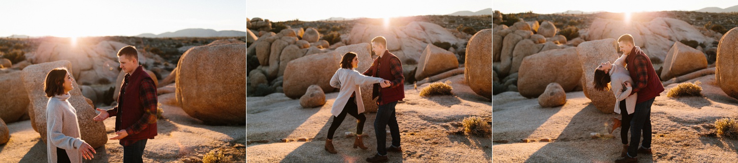 Jaclyn + Tyler | a stylish, adventurous palm springs and joshua tree engagement session by destination wedding photographer Rachel Meagan Photography | 087
