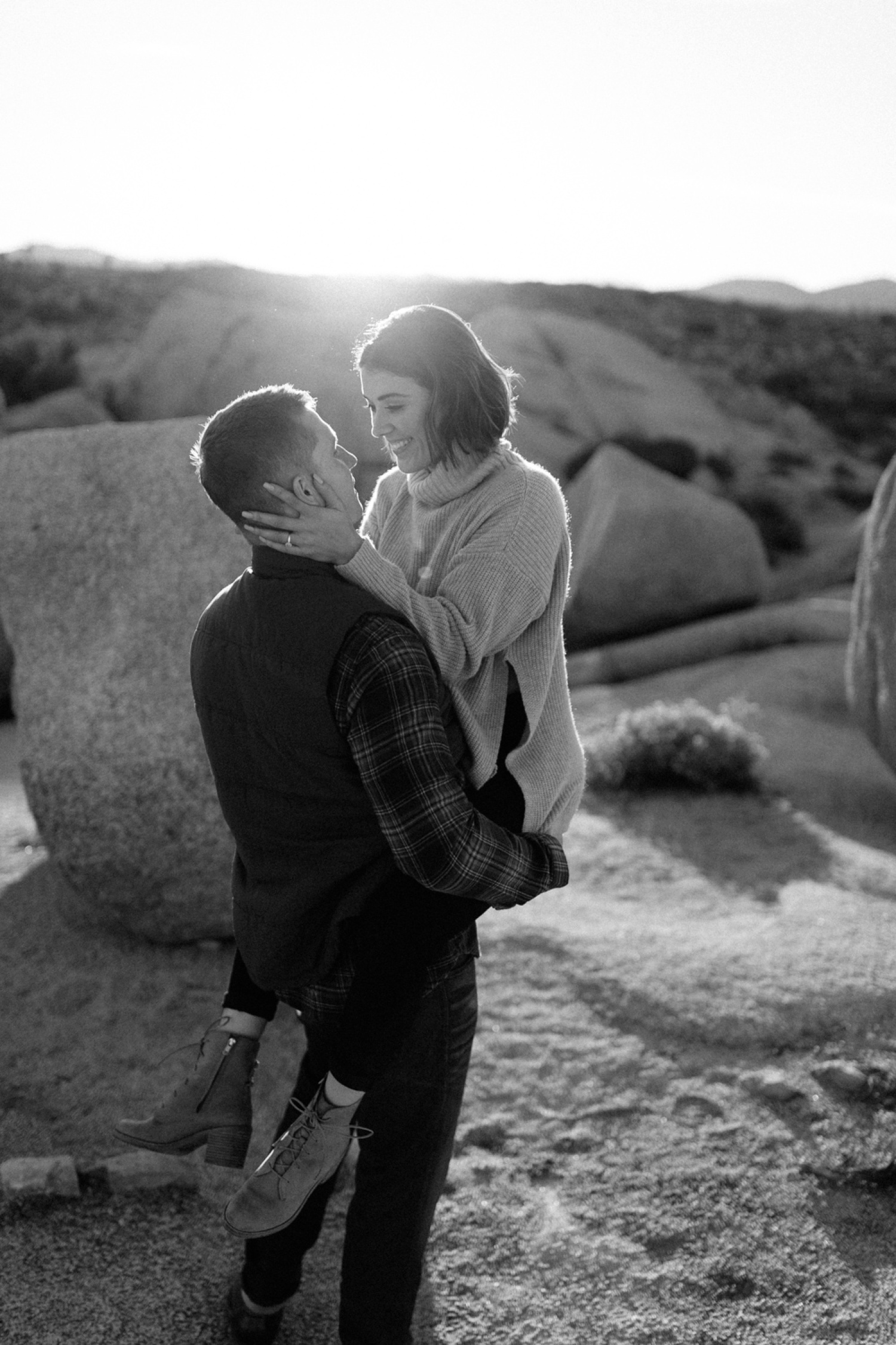 Jaclyn + Tyler | a stylish, adventurous palm springs and joshua tree engagement session by destination wedding photographer Rachel Meagan Photography | 089